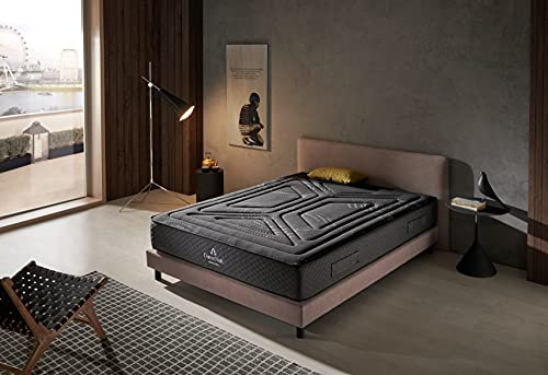 Taschenfederkernmatratze Dame Nuit 180X200 - 25 cm Hoch - Optimaler Schlafkomfort - Qualitativ hochwertige Materialien - Für jeden Körpertyp geeignet – Multi Zonen Matratze - Härtegrad H3