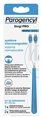 PAROGENCYL Gingi PRO Cepillo Dental Suave Sistema Reemplazable + 2 Recambios