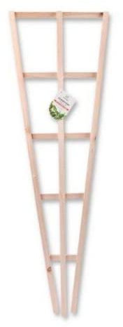 FabFinds Wooden Garden Trellis for Climbing Plant & Vegetable Support Natural Wood Diamond Trellis (3ftX1ft) (2)