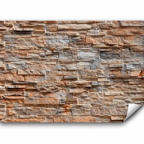 murando - Fototapete Premium-Vlies Steinwand 100x70cm - Foto Tapete Wohnzimmer Moderne Vliestapete XXL Wandtapete Motivtapeten Bildtapete 3d Effekt Wand Dekoration Flur Steinoptik Stein 3d Effekt