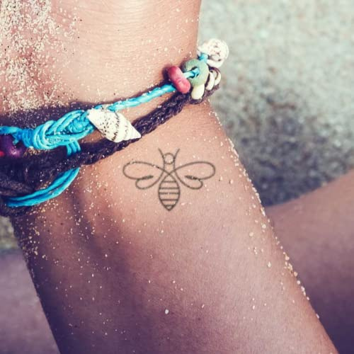 MyJagua Tattoo • Bee | 1-2 Wochen Tattoo | Auf Pflanzenbasis | Hautverträglich | Wasserfest | Neue Tattoo Technologie | Kein Klebe Tattoo