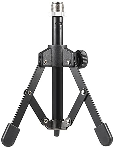 summina MS-12 Faltbarer Desktop Tischstativer Mikrofon Ständer Halter