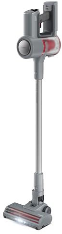 SHARP VC-SV20AEU-S Aspirateur sans Fil Dual Power Max, sans Fil, 2 Batteries interchangeables, 90 Minutes d'autonomie, Rouleau Interchangeable, idéal pour Les Poils d'animaux, Filtre HEPA13, argenté