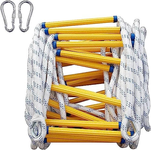 PNAJFUEL Sicherheitsleiter, Heimleiter Als Rettungsleiter, Feuerleiter, Feuerleiter Mit Haken, Rettungsleiter/15M(49.2Ft)