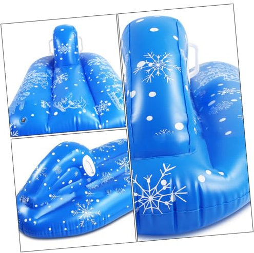 Happyyami Aufblasbarer Schneeschlitten Für Winter Rodelreifen Aus PVC Robuster Schneetubing Schlitten Für Ski Und Schlittengaudi Im Schnee Ideal Für Winterspiele Und