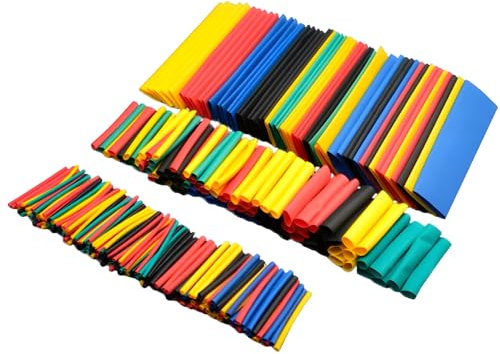Heat Shrink Tubing 164Pcs, Shrink Wiring Wrap Tube Tubing Assortment KIt, Heat Shrink Sleeving Heatshrink, for Different Wire gauges and Cable Sizes