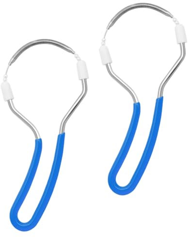 2 Pezzi Epilatori a Molla, Capelli Molla Epilatore, Epilatore Viso, Rulloepilatore Per Capelli Viso, Blu