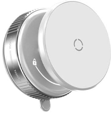 Vakuumsugfäste För Mobil | Magnetisk Sugpropp Mobilfäste | 360° Roterbart För Alla Smartphones I Bil Fönster