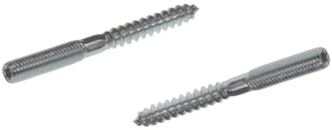 Stockschrauben mit Torx-Antrieb (TX) | Holzgewinde | Edelstahl A2 / V2A | Doppelgewindeschrauben | Schraubstifte | Holzschraube (50, M 8 x 60)