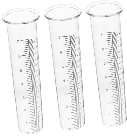 ibasenice 3pièces Pluviomètre Précis pour Extérieur Mesure De Pluie pour Jardin Et Pelouse Résistant Aux Intempéries