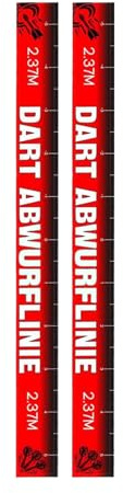 Oche Marking Band For Darts Players - 2 Parts Lurse Marking Darts | Reusable Non Slip Waterproof Floor Sticker For Home, Pub, Office, Basement, Home