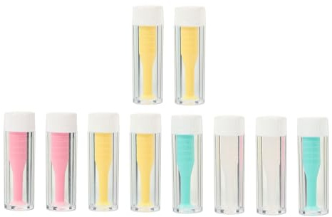 Healvian Rgp Lens Applicators 10pcs Silicone Suction Sticks Solid Design Lens Removing Tools Portable for Travel and Daily Use