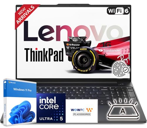 Lenovo 2026 Newly Released 16 WUXGA Thinkpad E16 Business Workstation Laptop, Intel Core Ultra 5 125U(Outperforms i7-1335U), 64GB RAM, 1TB PCIE, Backlit Keyboard, Fingerprint Reader, Windows 11 Pro