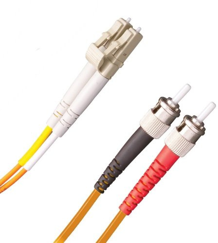 Optronics - Cavo in Fibra Ottica LC/ST 62,5/125, multimodale (om1), Lunghezza 2 Metri, Diametro 2 mm, Guaina LSZH (priva di alogeni e a Bassa Emissione di fumi), Colore: Arancione