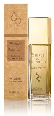 Alyssa Ashley Essence de Patchouli - Vanilla Perfume for Women and Men with Floral Notes - Elegant Womens Fragrance with Rose and Geranium - 3.4 oz