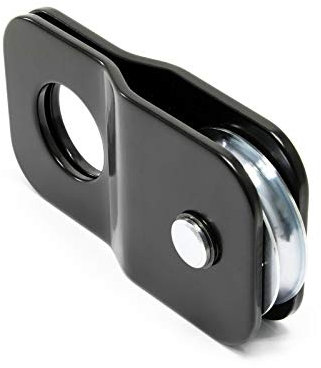 Wiltec Umlenkrolle für Seilwinde mit 4 t Zuglast, Lenkrolle zur Umleitung des Seilzugs, Seilrolle für Flaschenzug mit Verdrehschutz