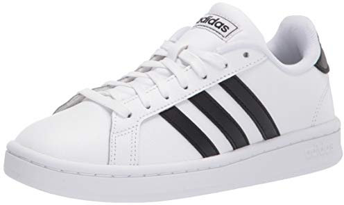 adidas Herren Grand Court Sneaker, Weiß Schwarz, 43 1/3 EU