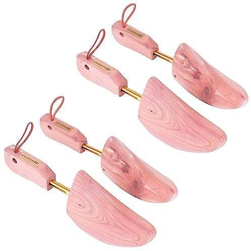 FootFitter Western Cedar Boot Tree - Best Shoe Trees for Western Cowboy Style Boots with USA Wood - CW12, Pack of 2