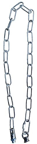 DC Voltage 90 Centimer Heavy Duty Metal Chain for Vintage Chandelier Suspended Ceiling Pendant Hanging Lamps (Chrome)