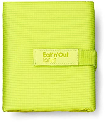 Roll’Eat ® - Eat'n'Out Mini Active Colore Lime | Borsa di Tela per Tupperware Riutilizzabile e Lavabile | Contenitore Impermeabile Trasformabile in Tovaglia | Porta Alimenti Ecologico senza BPA