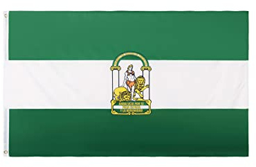 Bandera de Andalucía - 150cm x 90cm - Colores Andaluces
