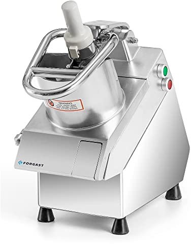 Forgast Hachoir électrique multi-lames universel | Coupe-légumes professionnel avec grand trou | Dimensions 59x27x48cm | Râpe à légumes | Ensemble de 5 lames de coupe | Puissance 750W