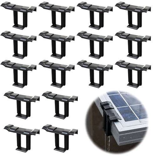 Solarpanel Entwässerung Clips Solarpanel Schlammentfernungsclip Wasserablauf-Wasserleitungs-Clips PV Modul Clips Für Wasser Ablauf Photovoltaik Panel Ablauf Clips (35mm) 16 Stück