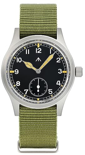 Reloj militar para hombre TACTICAL FROG Militado D12 con cuarzo, cristal de zafiro C3, esfera de 36mm superluminiscente, estilo militar, de vestir, resistente al agua 100M
