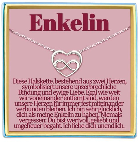 Tochter Schwiegertochter Kette Enkelin Nichte Geschenke Schwiegermutter Bonus Mama Oma Stiefmama Stieftochter Schwester Schwägerin Beste Freundin Cousine Patentante Patentochter Uroma Meine Frau Ideen