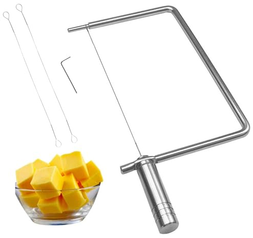 ShinianYa Cheese Slicer Accessories Cheese Cutter Stainless Steel Components - Great for Making Giftable Cheese Cutting Boards with This Cheese Slicer Kit (Stainless Steel Handle,1)