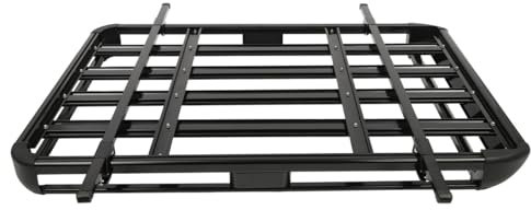 Barres de toit universelles noires pour voiture - Porte-bagages - Barres de toit - En aluminium - Panier de toit en métal - Porte-bagages - Porte-vélos - 160 cm