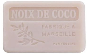 Savon de Marseille - 100 g - Convient à tous les types de peaux (Noix de coco)