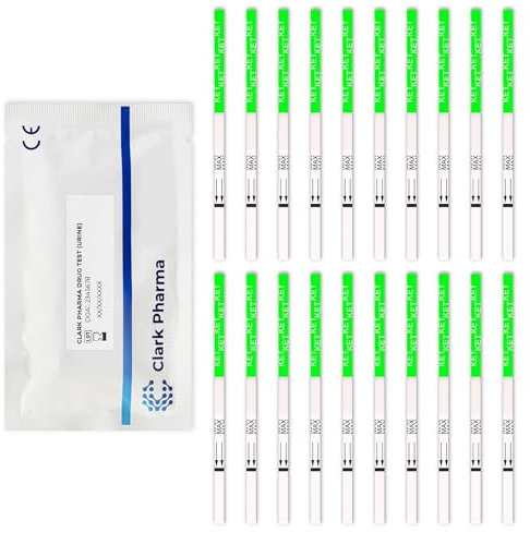 20 x Tiras de Prueba para Ketamina | Prueba de Orina para Ketamina | Kit de Detección Rápida de Ketamina