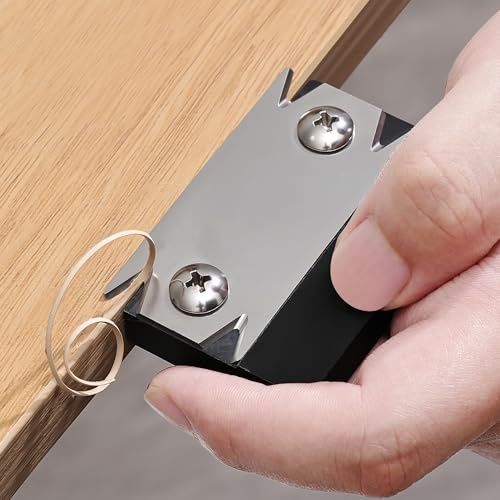 NECAMOCU Edge Banding Trimmer - Upgraded Mini Edge Band Trimmer & Cutter, Stainless Steel Blade Veneer Edge Trimmer for Woodworking, Durable Edgebanding Trimming Tool for Wood, Veneer, PVC, ABS