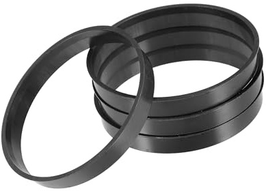 A ABSOPRO 71,5mm a 67,1mm Universal Coche Cubos Centrados Anillos Negro - 4uds Anillos de Centrales Reemplazo de artículo