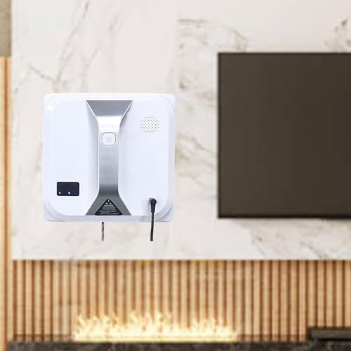 Smart Robot Window Cleaner, Automatic High Suction Window Cleaning Robot, 3000Pa High Suction Power, Edge Detection, Remote ControI