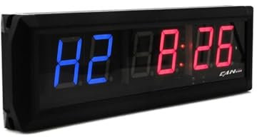 TIEOAXFT for minuterie LED, intervalle de Gymnastique, Compte à rebours Programmable/UP, équipement d'horloge électronique