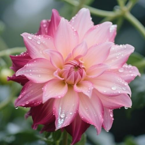 Tubérculos de dalias resistentes - Con rizoma saludable para plantación en exteriores e interiores-2Tubérculos-C