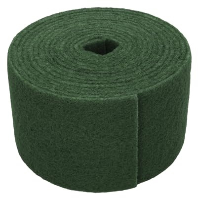 PRENDELUZ Estropajo - Fibra Verde Profesional, Rollo de 14 cm x 6 m, Resistente y Duradero, Ideal para Limpieza en diversas Superficies.