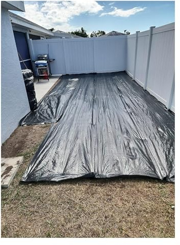 Bâche anti-mauvaises herbes 1 m de large – Bloc de mauvaises herbes non tissé robuste pour jardin, parterres de fleurs et arbres (1 m x 150 m) – Solution de contrôle des mauvaises herbes