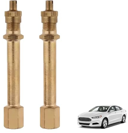 2 Stück Ventilverlängerung Autoventil,10cm Messing Reifenventil Verlängerung Adapter,Ventilverlängerungen mit Rückschlagventil,Ventilverlängerungen für Motorräder, Fahrräder, Autos, Elektroroller