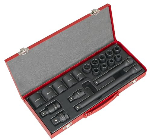 Sealey Premier Impact Socket Set 19pc 1/2Sq Drive - AK5619M