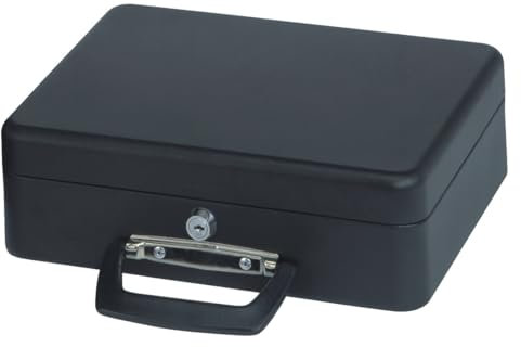 Maul Geldkassette mit Euro-Zähl-Einsatz 30x25,5x9,3cm schwarz