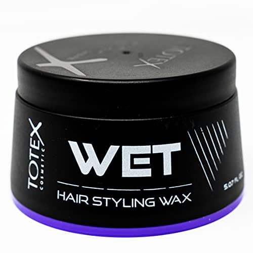 Totex Wet Look Hair Wax 150 ml | Strong Hold Styling Wax with Sweet Melon Scent | Long-Lasting Glossy Finish | Unisex Hair Wax for Men & Women | Professional Barber Styling Product
