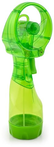 O2COOL Deluxe Handheld Battery Powered Water Misting Fan (Green)