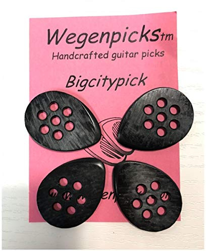 Wegen Picks Big City – Pack mit 4 Plektren – Schwarz