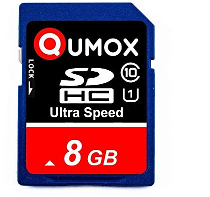 QUMOX Tarjeta SD de 8GB Clase 10 UHS-I (U1)