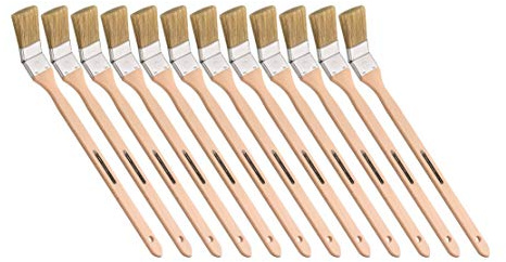 12 Stück STORCH Heizkörper-Pinsel ClassicSTAR mix 25mm Eckenpinsel Malerpinsel helle China-Borste