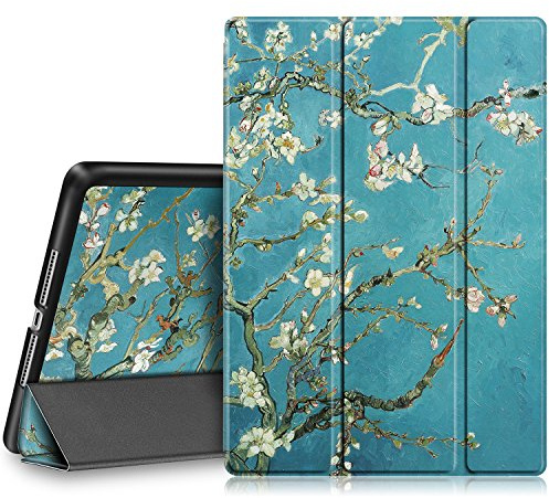 FINTIE Case for iPad 6th Generation (2018) / iPad 5th Generation (2017) 9.7 inch [Not for iPad Mini 5] - Ultra Slim Standing Cover, with Auto Wake/Sleep, Blossom