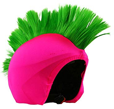 Coolcasc Pink Punk - Copertura universale per casco da sci - Divertente, protettiva e accattivante - Taglia unica
